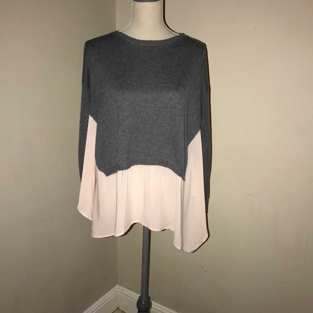 Sweater overlay top